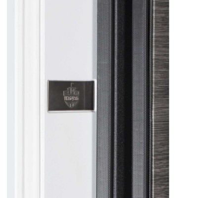 Входные двери БУЛАТ Цитадель В-83 (квадро) Kale модель 593/248 Венге горизонт серый/Белая шагрень