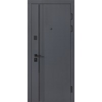 Двери входные БУЛАТ Revolut В-85 (квадро) Kale модель 591 Антрацит/Белая шагрень