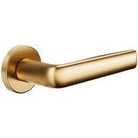 Дверная ручка Viva (VV12-PVD-SG) античное матовое золото, на круглой розетке VIS