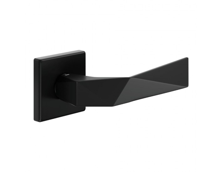 Фото Дверна ручка Luxury 02 (LU14-ONO) чорна, на квадратній розетці VIS 1
