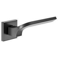 Дверна ручка JOY 02 (JO14-ZNЕ) чорна, на квадратній розетці VIS