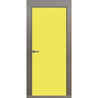 Двери скрытые DOORIS крашеная с алюминиевый торец
