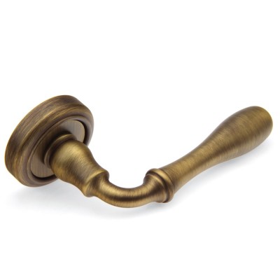 Ручка дверная на круглой розетке Frosio Bortolo коллекция Fadex (Фадекс) Beta 294V B02-бронза матовая