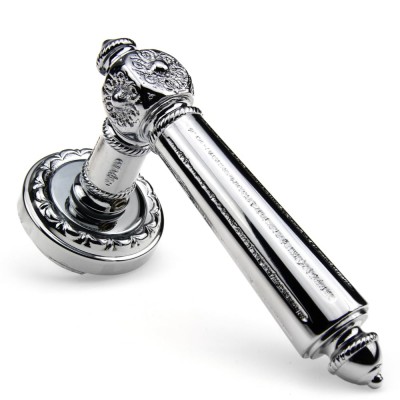 Ручка дверна на круглій розетці Frosio Bortolo колекція Fadex (Фадекс) Nike 231D C01 - хром полірований