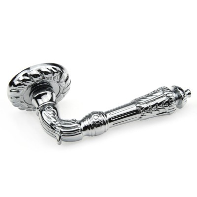 Ручка дверна на круглій розетці Frosio Bortolo колекція Fadex (Фадекс) Samantha 116C C01 - хром полірований