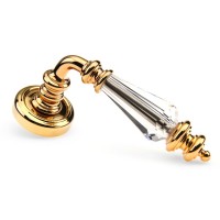 Дверна ручка Fadex (Фадекс) Siena 472V Swarovski O01 - золото 24К