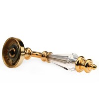 Дверна ручка Fadex (Фадекс) Siena 472V Swarovski O01 - золото 24К