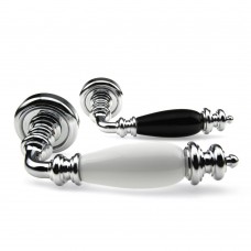 Дверна ручка Fadex (Фадекс) Siena Ceramic 473V C01-хром полірований/біла кераміка