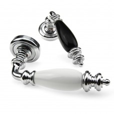 Дверна ручка Fadex (Фадекс) Siena Ceramic 473V C01-хром полірований/біла кераміка