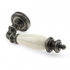 Дверна ручка Fadex (Фадекс) Siena Ceramic 475V N10-античне залізо/бежева кераміка