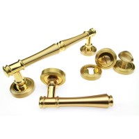 Дверна ручка Fadex (Фадекс) Tako 245V L03 - латунь полірована/латунь матова