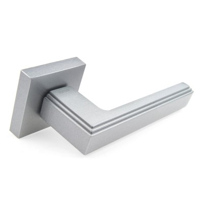 Ручка дверна на квадратній розетці Frosio Bortolo колекція Forme (Форма) Alila 293Q C22 - екотеч