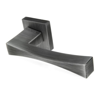 Ручка дверная на квадратной розетке Frosio Bortolo коллекция Forme (Форма) Artemide 213Q P53 - матовое олово