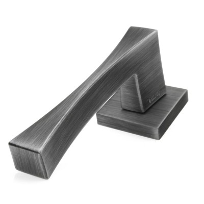 Ручка дверная на квадратной розетке Frosio Bortolo коллекция Forme (Форма) Artemide 213Q P53 - матовое олово