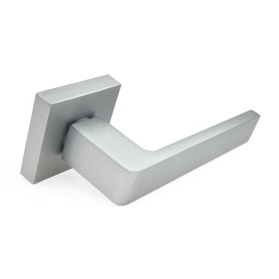 Ручка дверна на квадратній розетці Frosio Bortolo колекція Forme (Форма) Asti 254Q C22 - екотеч