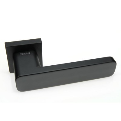 Ручка дверна на квадратній розетці Frosio Bortolo колекція Forme (Форма) Betty 134Q N52 - чорний матовий