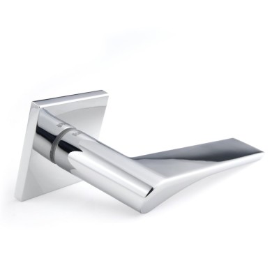 Дверная ручка на квадратной розетке 5мм Frosio Bortolo коллекция Forme (Форма) Eos 294Q/Slim C01 - хром полированный