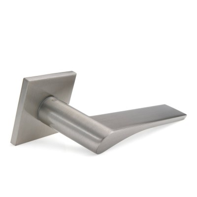 Дверная ручка на квадратной розетке 5мм Frosio Bortolo коллекция Forme (Форма) Eos 294Q/Slim N02 - никель матовый