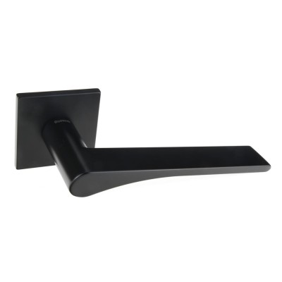 Дверная ручка на квадратной розетке 5мм Frosio Bortolo коллекция Forme (Форма) Eos 294Q/Slim N52 - черный матовый