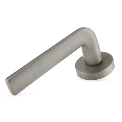 Ручка дверна на круглій розетці Frosio Bortolo колекція Forme (Форма) Milly 133A N16 - нікель перламутровий