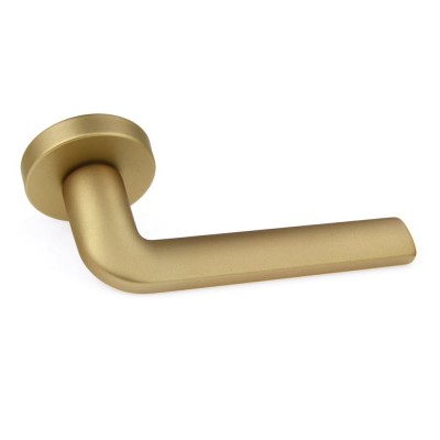 Ручка дверна на круглій розетці Frosio Bortolo колекція Forme (Форма) Milly 133A S02 - латунь перламутрова