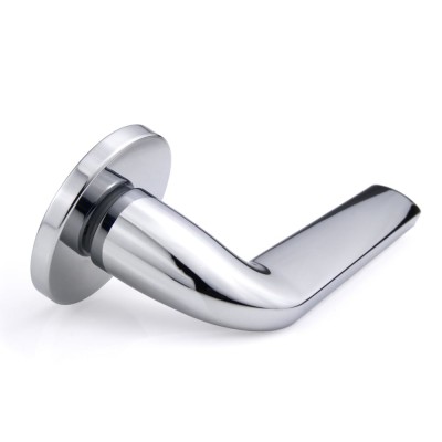 Дверная ручка на круглой розетке 5мм Frosio Bortolo коллекция Forme (Форма) Milly 133A/Slim C01 - хром полированный