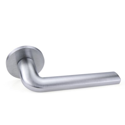 Дверная ручка на круглой розетке 5мм Frosio Bortolo коллекция Forme (Форма) Milly 133A/Slim C02 - хром матовый