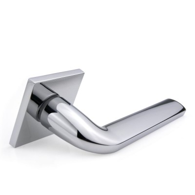 Дверная ручка на квадратной розетке 5мм Frosio Bortolo коллекция Forme (Форма) Milly 133Q/Slim C01 - хром полированный