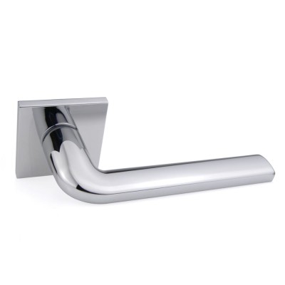 Дверная ручка на квадратной розетке 5мм Frosio Bortolo коллекция Forme (Форма) Milly 133Q/Slim C01 - хром полированный