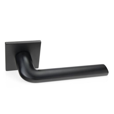 Дверная ручка на квадратной розетке 5мм Frosio Bortolo коллекция Forme (Форма) Milly 133Q/Slim N52 - черный матовый