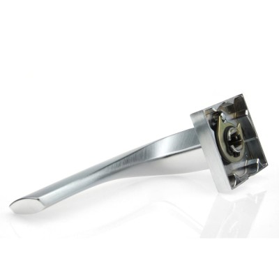 Дверная ручка на квадратной розетке Frosio Bortolo коллекция Forme (Форма) Minerva 278Q C02 - хром матовый