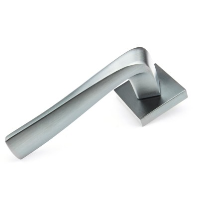 Дверная ручка на квадратной розетке Frosio Bortolo коллекция Forme (Форма) Minerva 278Q C02 - хром матовый