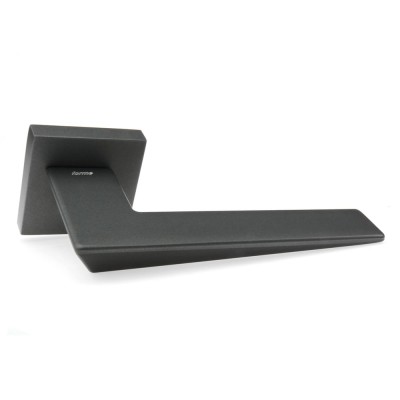 Дверная ручка на квадратной розетке Frosio Bortolo коллекция Forme (Форма) Naxos 215Q G01 - графит