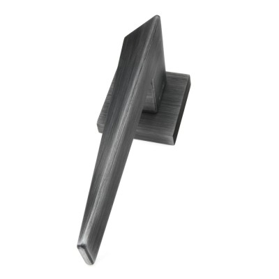 Дверная ручка на квадратной розетке Frosio Bortolo коллекция Forme (Форма) Naxos 215Q P53 - олово матовое