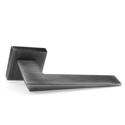 Дверная ручка на квадратной розетке Frosio Bortolo коллекция Forme (Форма) Naxos 215Q P53 - олово матовое