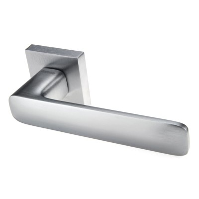 Ручка дверна на квадратній розетці Frosio Bortolo колекція Forme (Форма) Sky 490Q C02 - хром матовий