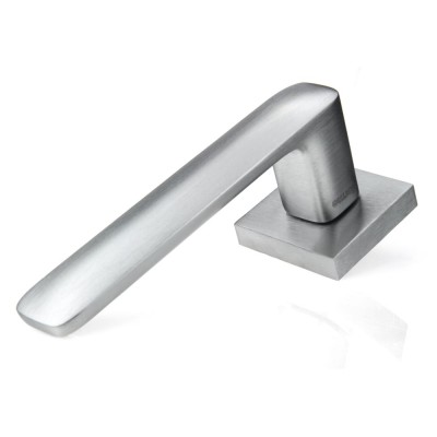 Ручка дверна на квадратній розетці Frosio Bortolo колекція Forme (Форма) Sky 490Q C02 - хром матовий