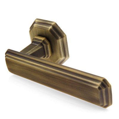 Ручка дверна на квадратній розетці Frosio Bortolo колекція Forme (Форма) Themis 217R B02 - бронза матова