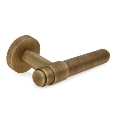 Ручка дверна на круглій розетці Frosio Bortolo колекція Forme (Форма) Viva 333A B02 - бронза матова