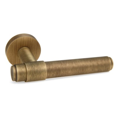 Ручка дверна на круглій розетці Frosio Bortolo колекція Forme (Форма) Viva 333A B02 - бронза матова