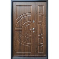 Двери входные ФОРТ-М Трио Греция дуб темный 1200х2050