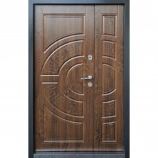 Двері вхідні ФОРТ-М Тріо Греція дуб темний 1200х2050