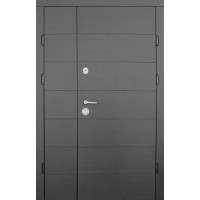 Двери входные ФОРТ-М Трио Горизонталь венге темный горизонт 1200х2050