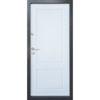 Двері вхідні ФОРТ-М Стандарт плюс Соната антрацит/біле дерево