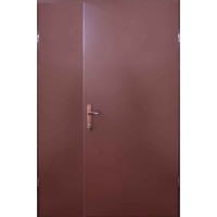 Двері вхідні ФОРТ-М Метал/Метал Техно 1 коричнева шагрень RAL8017 1200