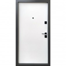 Двери входные ФОРТ-М Трио Мальта кварцит/белый мат