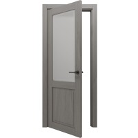 Двері міжкімнатні Gorgania Осій плюс зі склом дуб немо лате