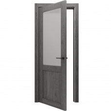 Двері міжкімнатні Gorgania Осій плюс зі склом дуб шато