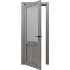 Двері міжкімнатні Gorgania Осій плюс зі склом рустік авіон сірий
