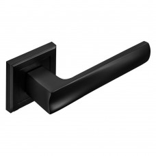 Дверная ручка на квадратной розетке AS Izmir Mate Black (черный матовый)